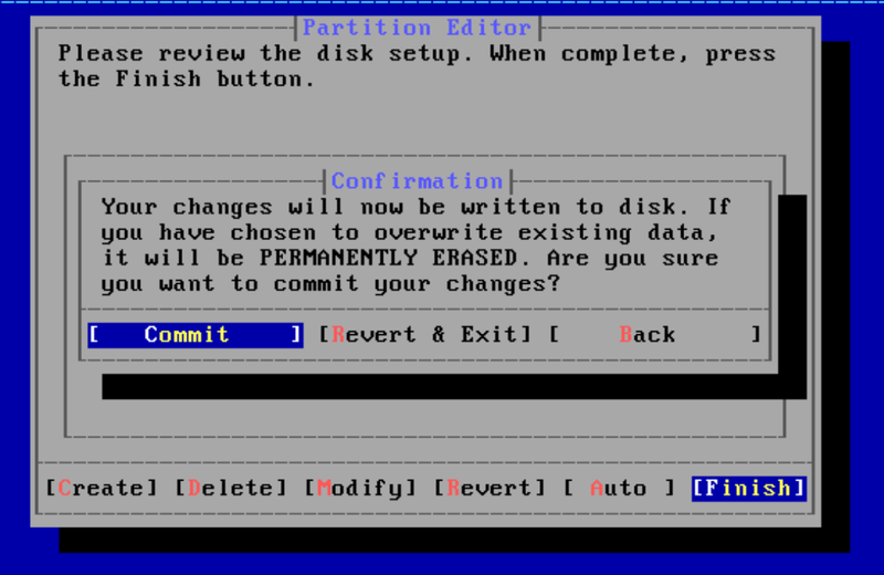 OPNsense installer completing Auto UFS installation successfully after GPT fix